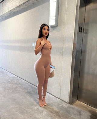 Stephany Jumpsuit (Mocha)